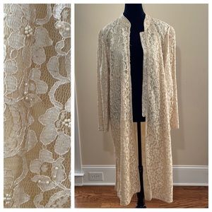 **HOST PICK **Beaded Drama 1950’s bridal jacket overcoat